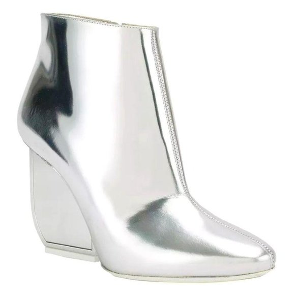 Maison Margiela Silver Italy Mirror Ankle Booties - Picture 5 of 16